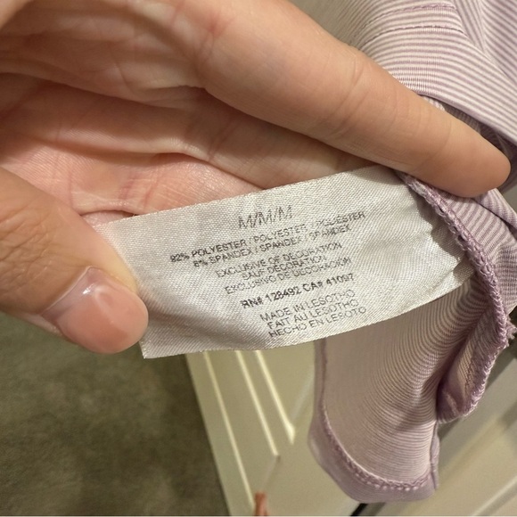 Greg Norman Purple Stripe Golf Polo Size Medium - Picture 5 of 7